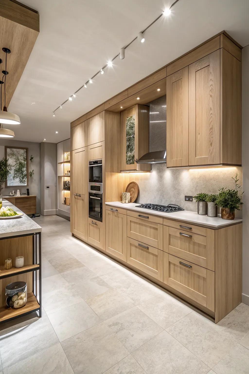 Achieve a seamless look with integrated appliances that blend effortlessly into your kitchen design.