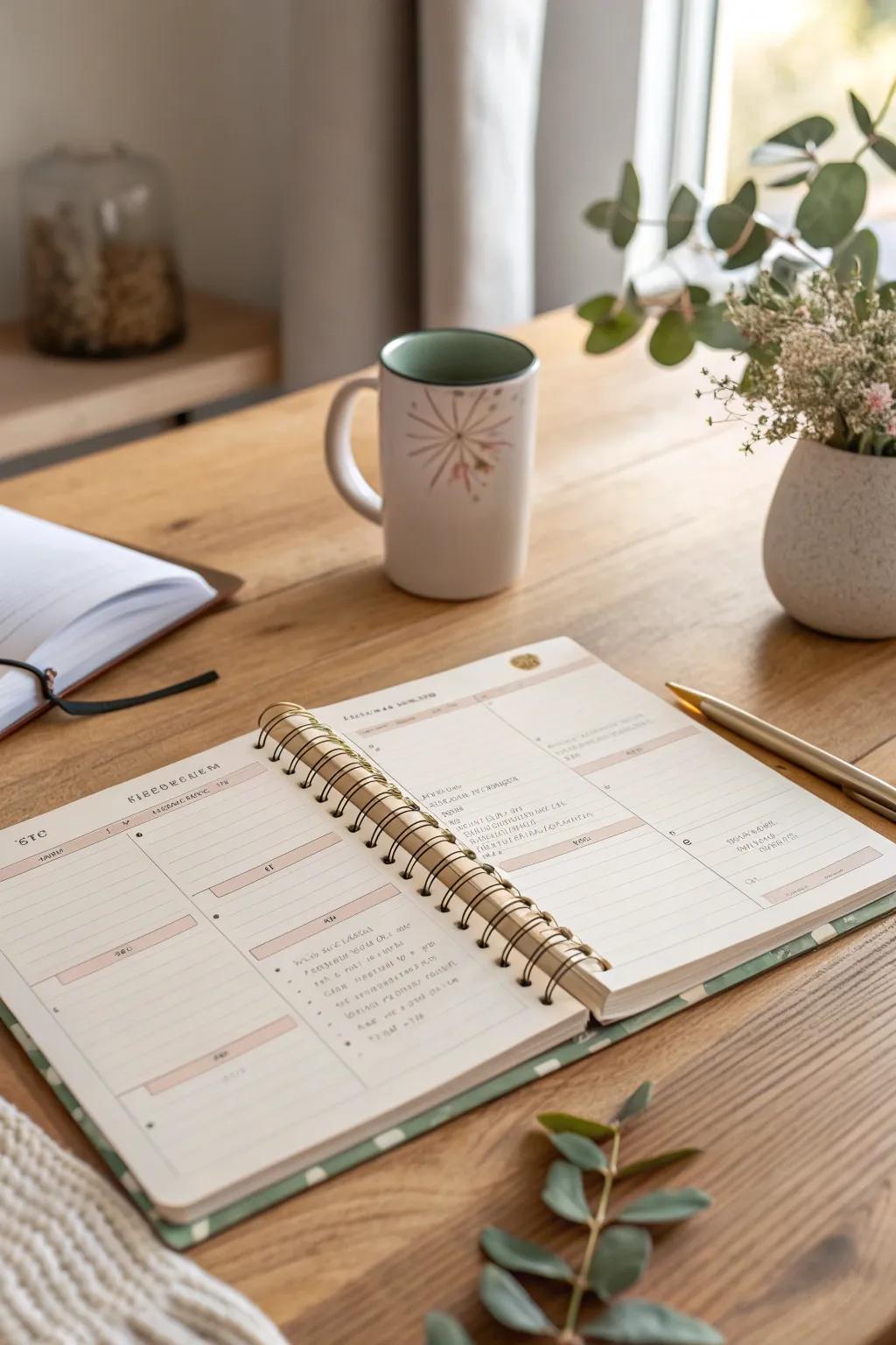 Combine function with beauty in your planner for an inspiring daily routine. 🌟 #AestheticPlanning #CreativeDesign