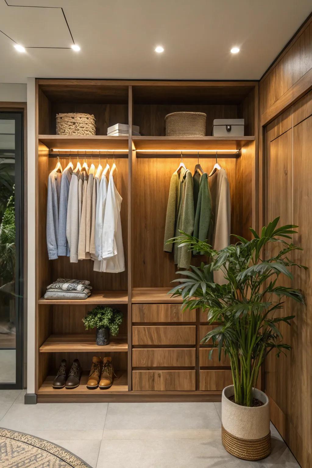 Opt for sustainability without sacrificing style with eco-friendly wood finishes.