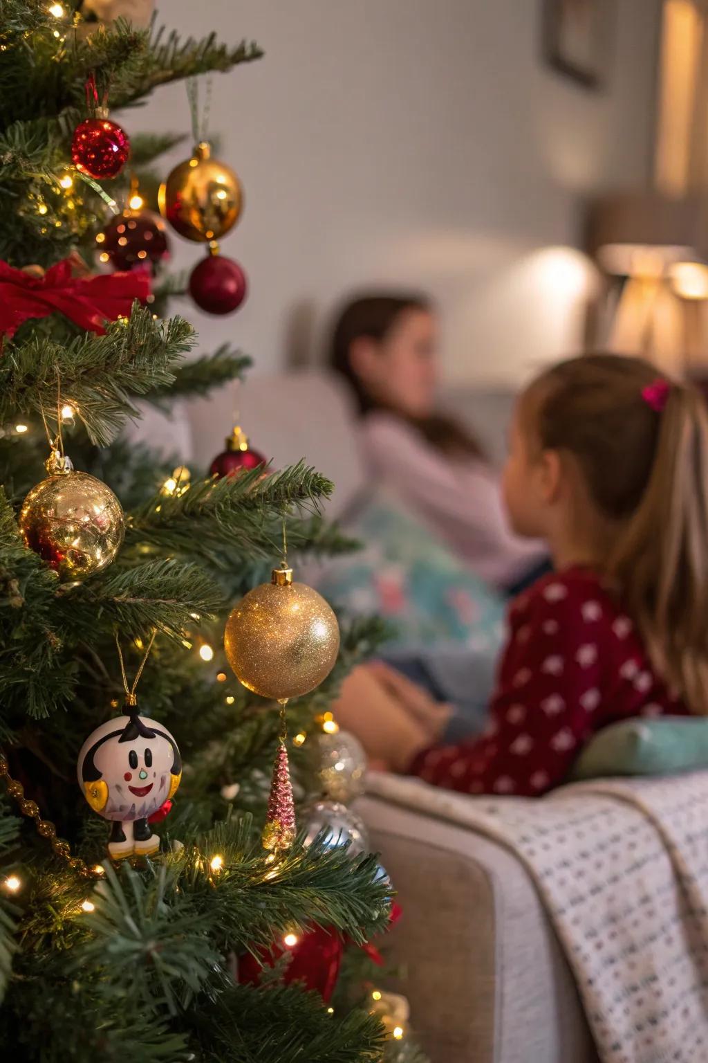 Bring stories to life with character ornaments that add a playful and personal touch to your tree.