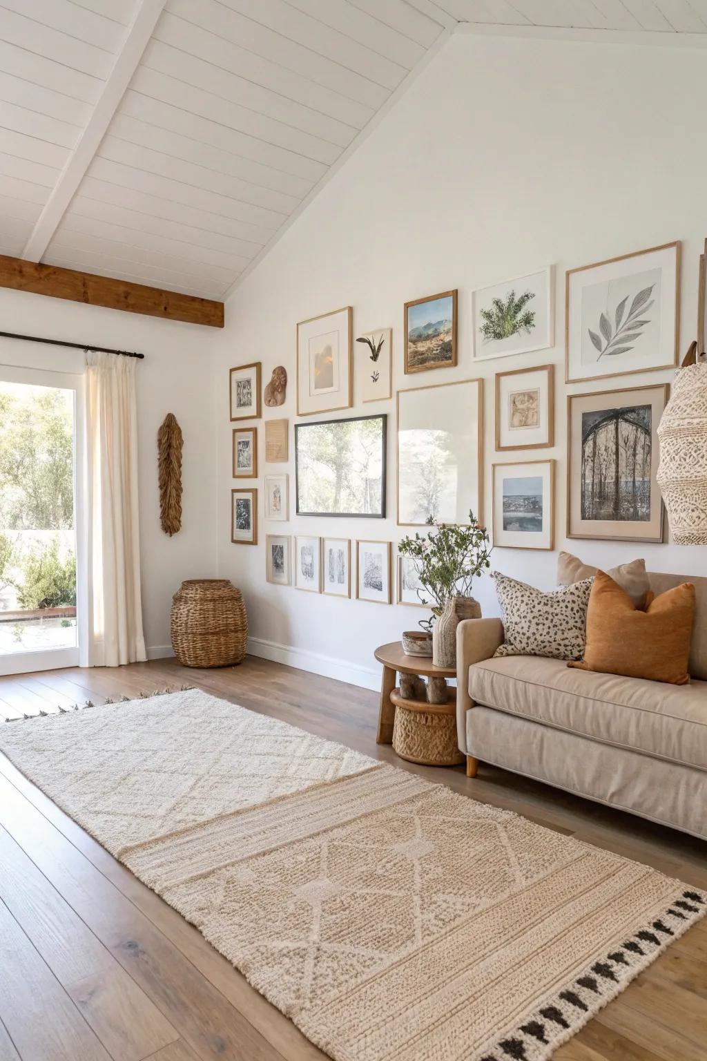 Create a vibrant atmosphere with a mix of art styles that captivate. 🎨 #ArtMix #EclecticDecor