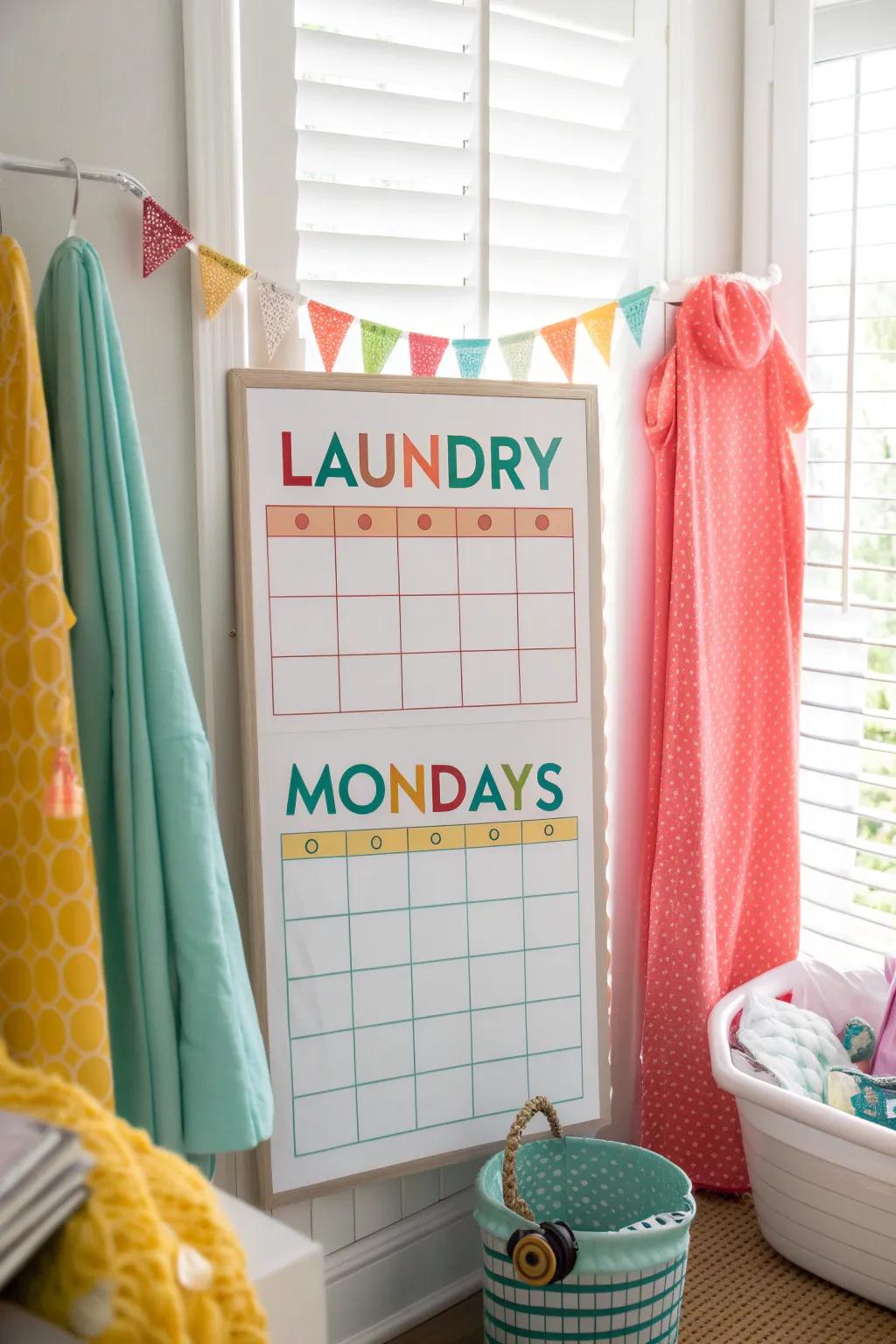 Bring order to your week with themed chore days.