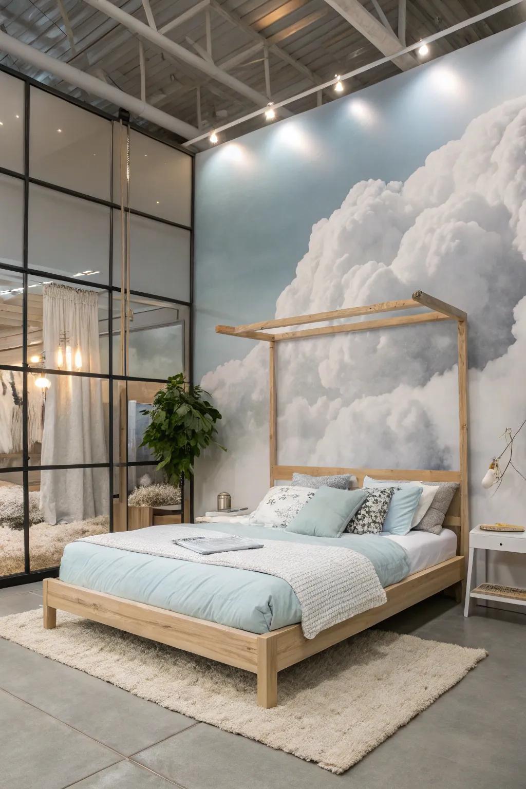 Elevate your space with serene wall art that captures the beauty of the skies.