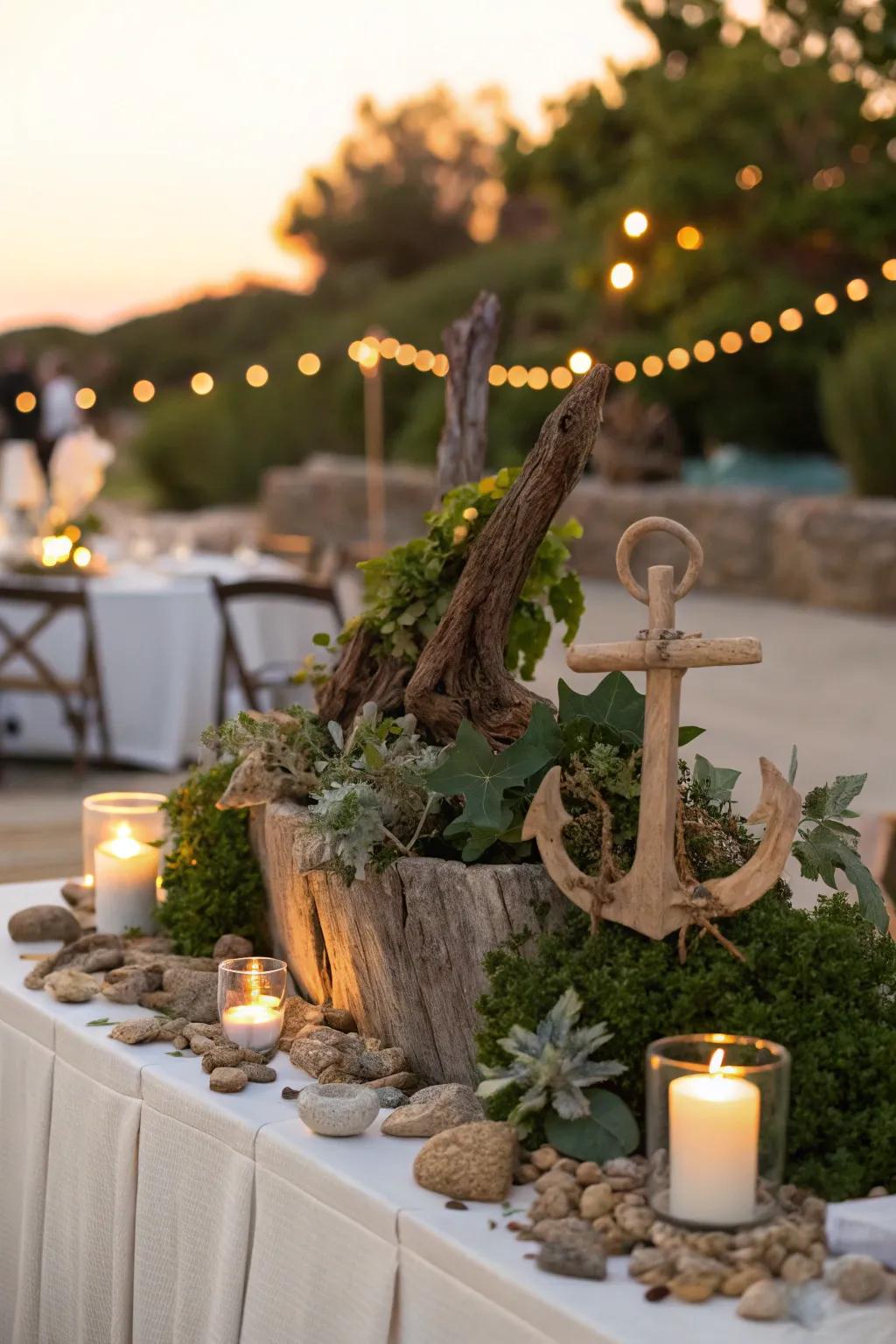 Create an outdoor oasis with decor that harmonizes with nature's beauty.