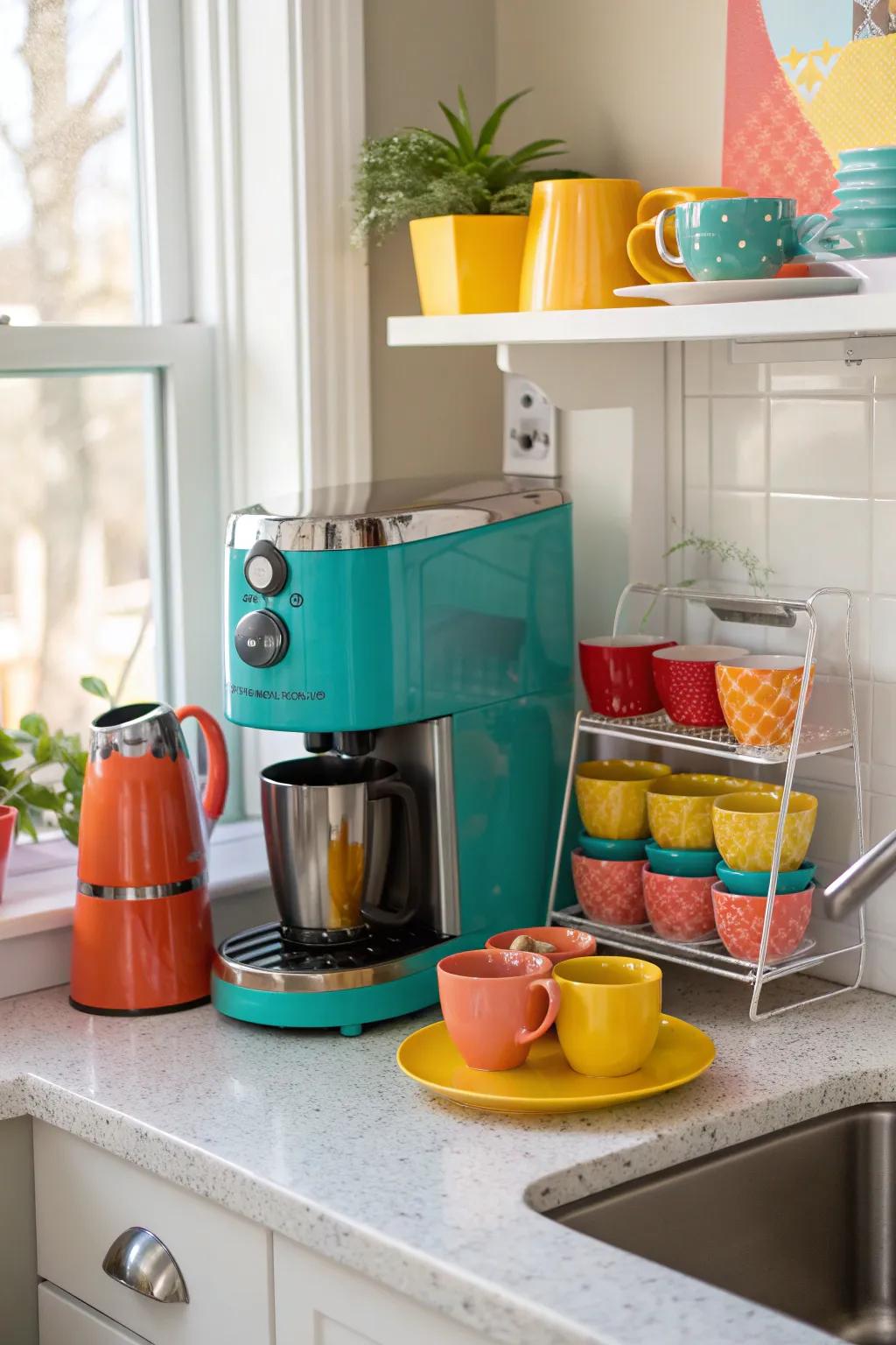 Start your mornings right with a coffee station that's both functional and charming.