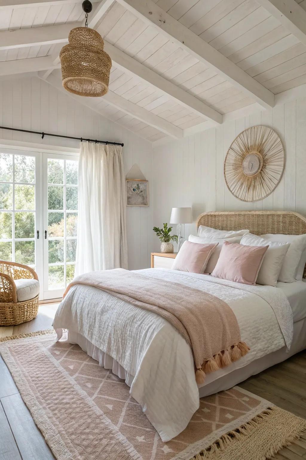 Welcome spring nights with light and breezy bedding. 🌿 #BedroomRefresh #LinenLovers