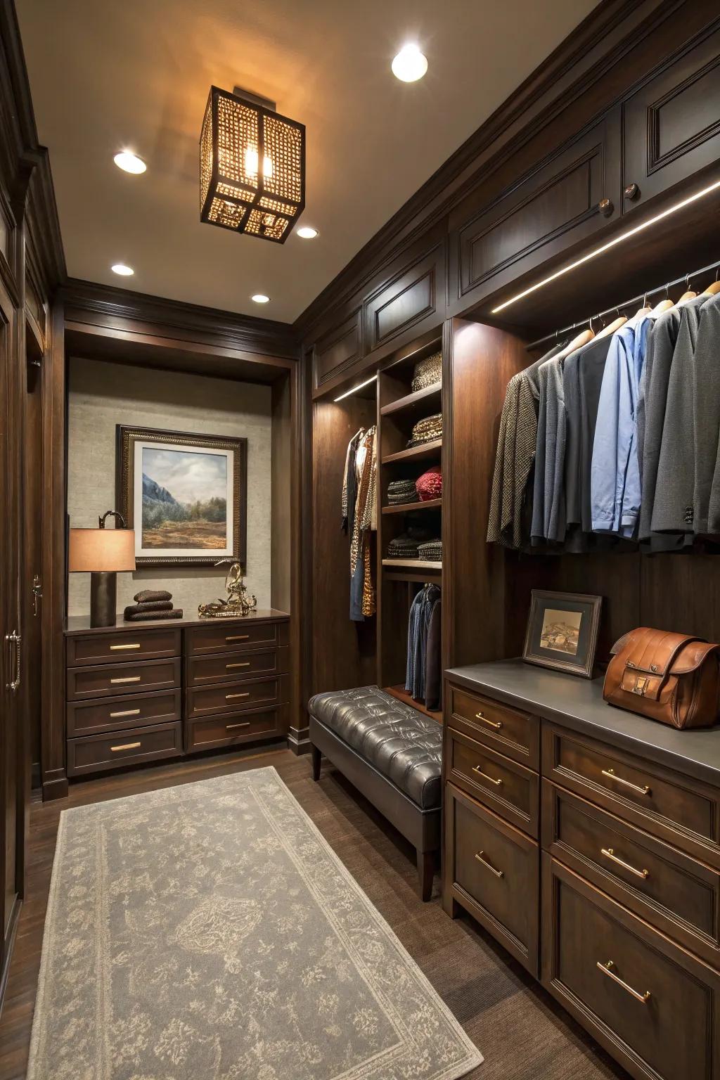 Personal decor elements turn your closet into a unique reflection of your style.