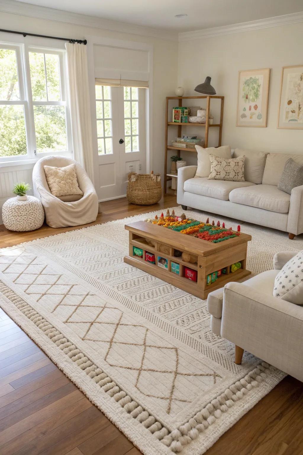 Rugs define spaces while adding style and texture to your home.