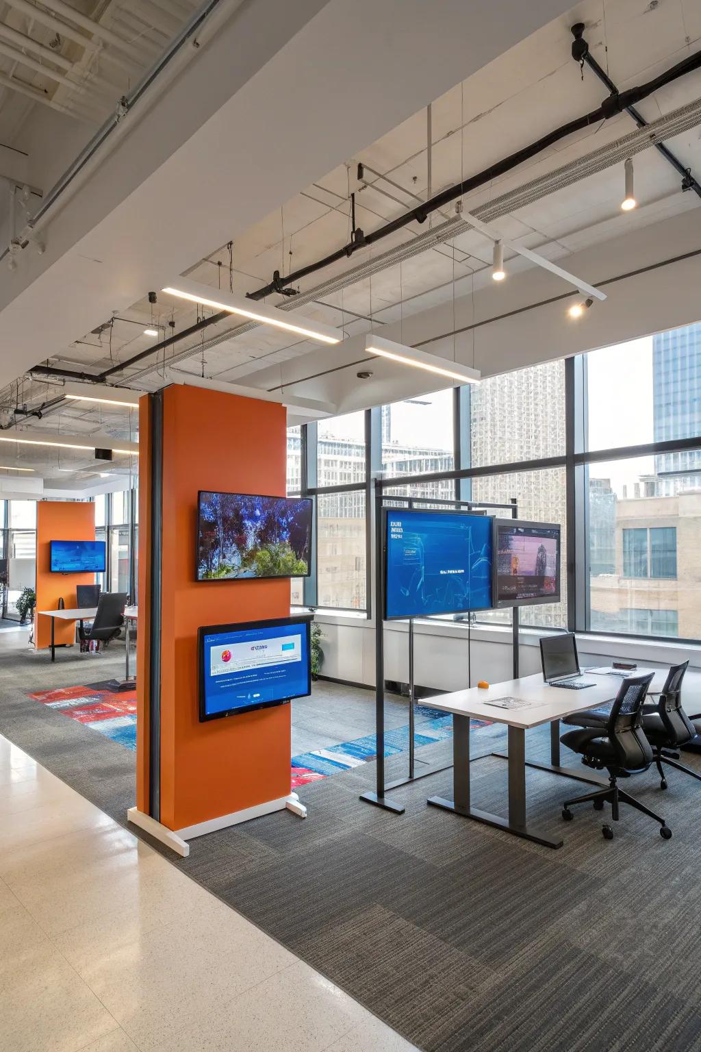 Tech-forward spaces keep your team connected and efficient.