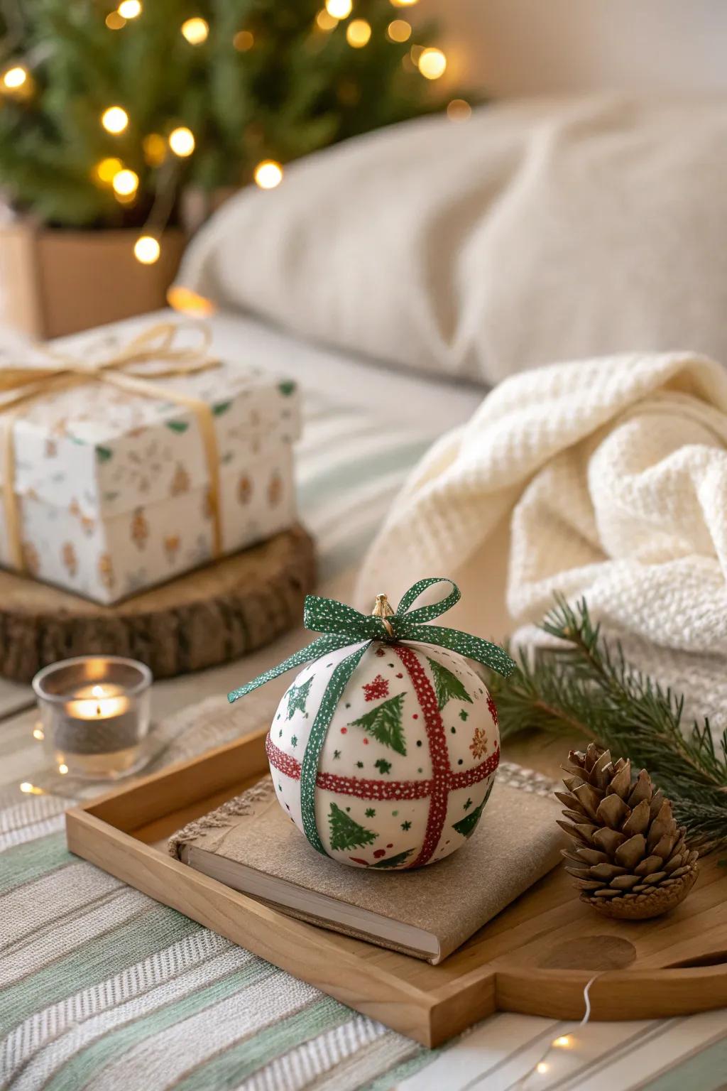 Elevate your gifting with ornaments presented in festive packaging, perfect for spreading holiday cheer.