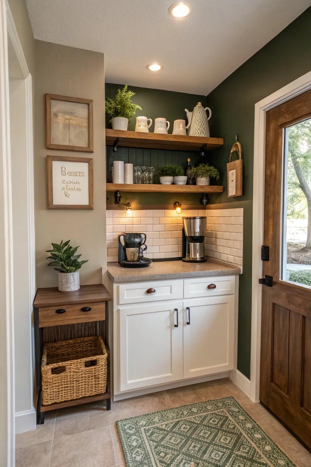 Indulge in your own coffee nook for a perfect start to your day.
