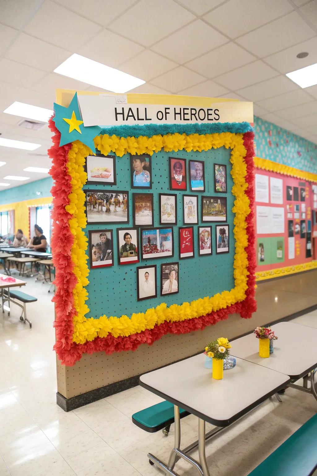 Celebrate the unsung heroes of the lunchroom with a dedicated wall of fame.