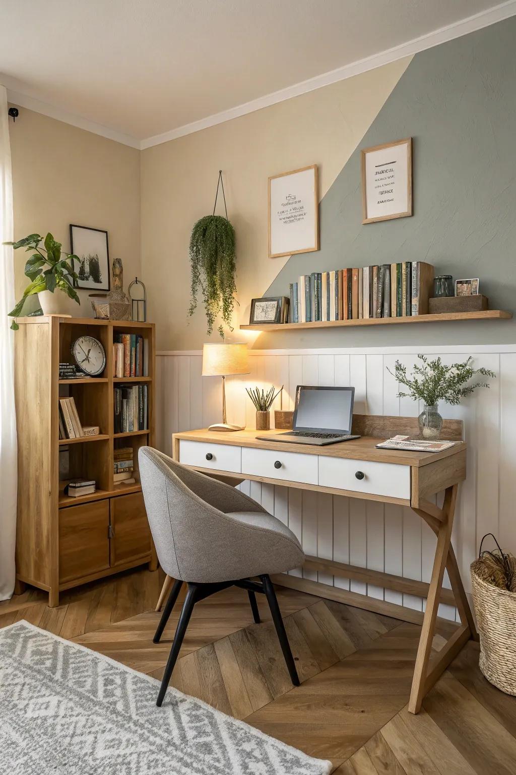 Achieve balance and harmony with sophisticated two-tone color combinations.