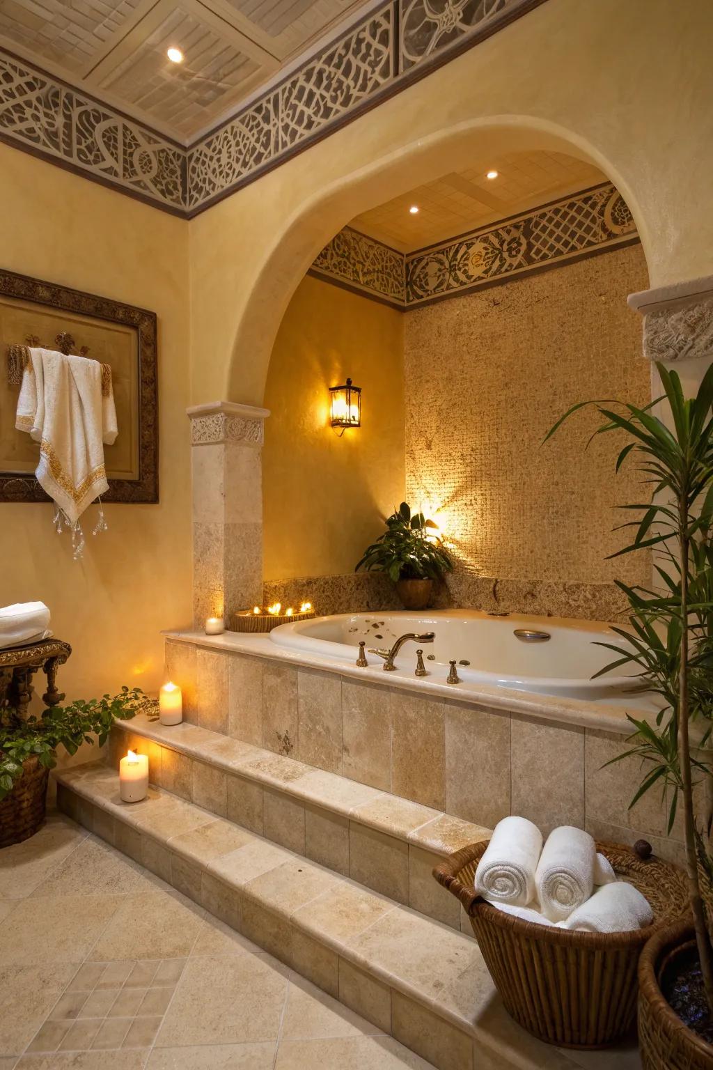 Illuminate your bath experience with custom lighting that adds a touch of luxury.