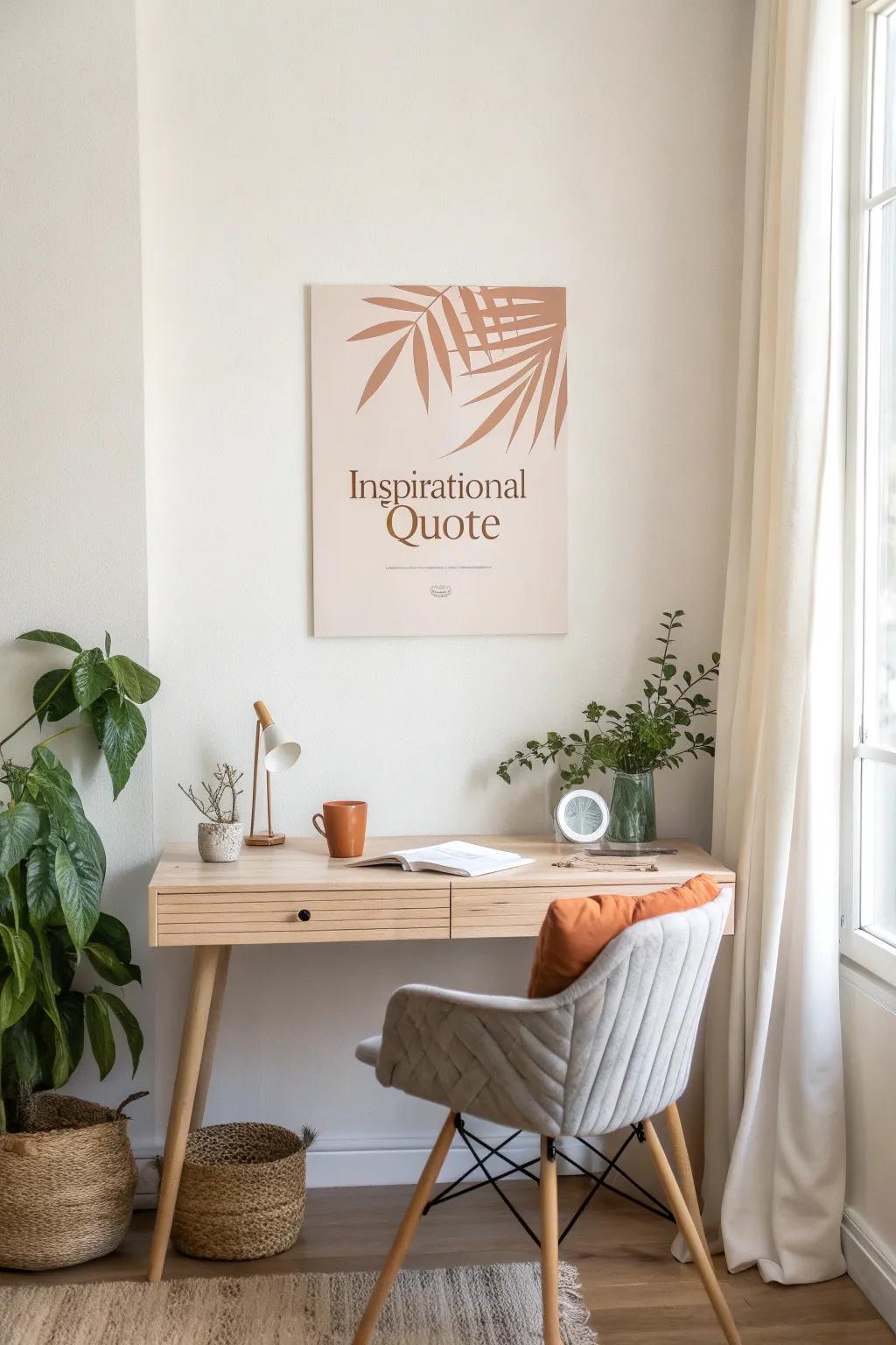 Stay inspired every day with motivational quote canvases. #Motivation #HomeOffice