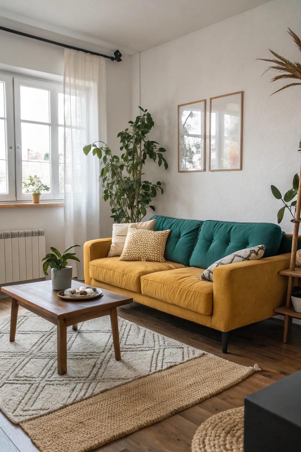 Stand out with a statement couch that transforms your space. 🎨 #BoldDesign #InteriorInspiration