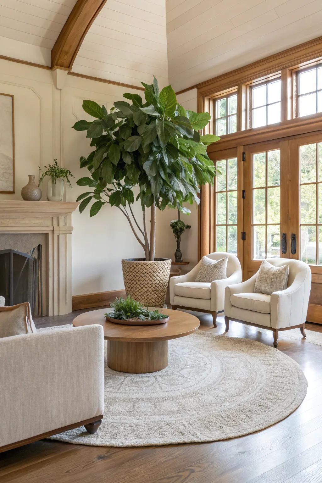 Invite nature indoors with plants that add freshness and vitality to your elegant space.