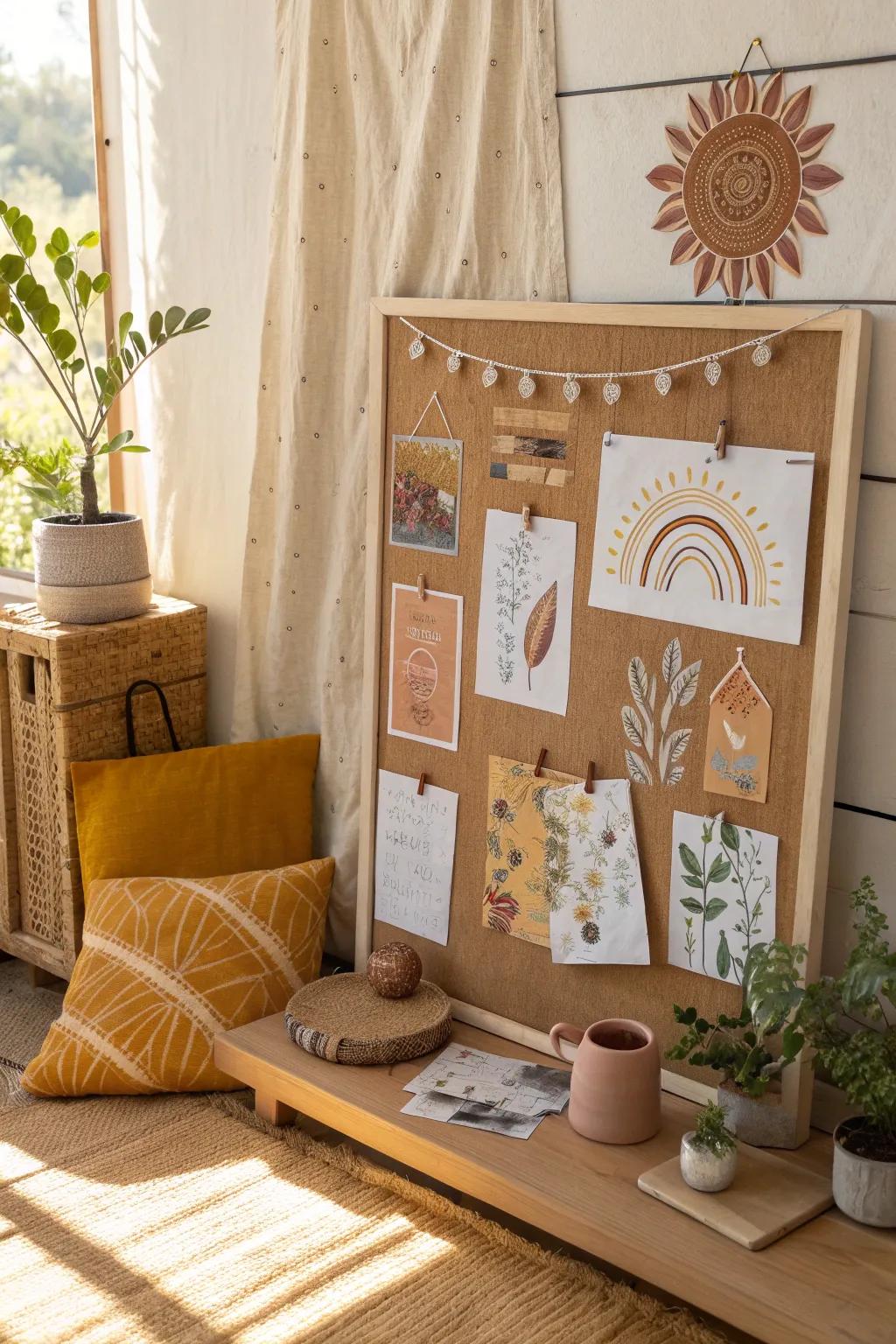 Unleash your creativity with a DIY bulletin board that's as unique as you are. 🧑‍🎨 #CraftyDecor #PersonalTouch