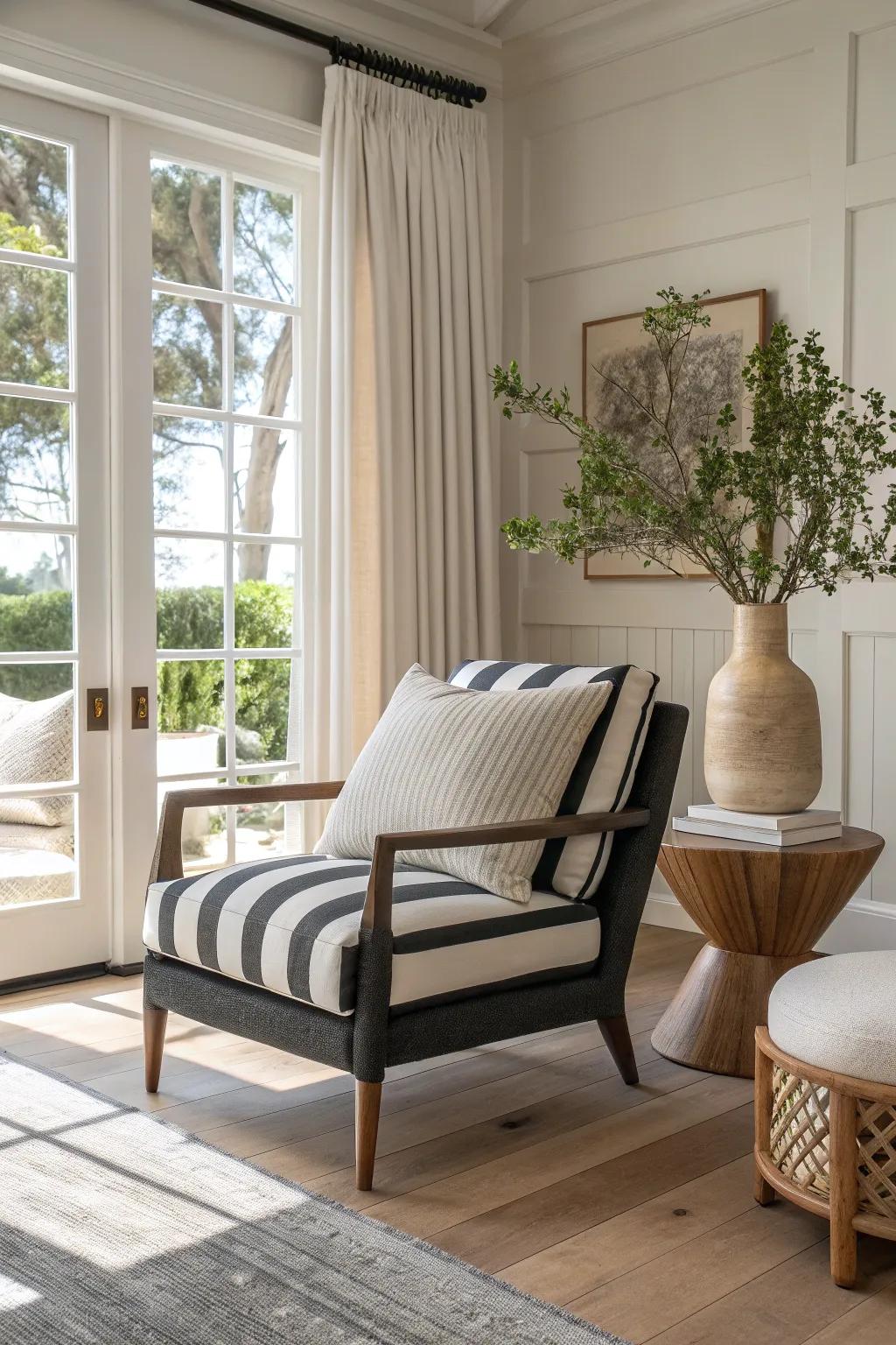 Achieve minimalist perfection with high-contrast neutrals that define elegance. #MinimalistStyle #HomeInspiration #ElegantLiving