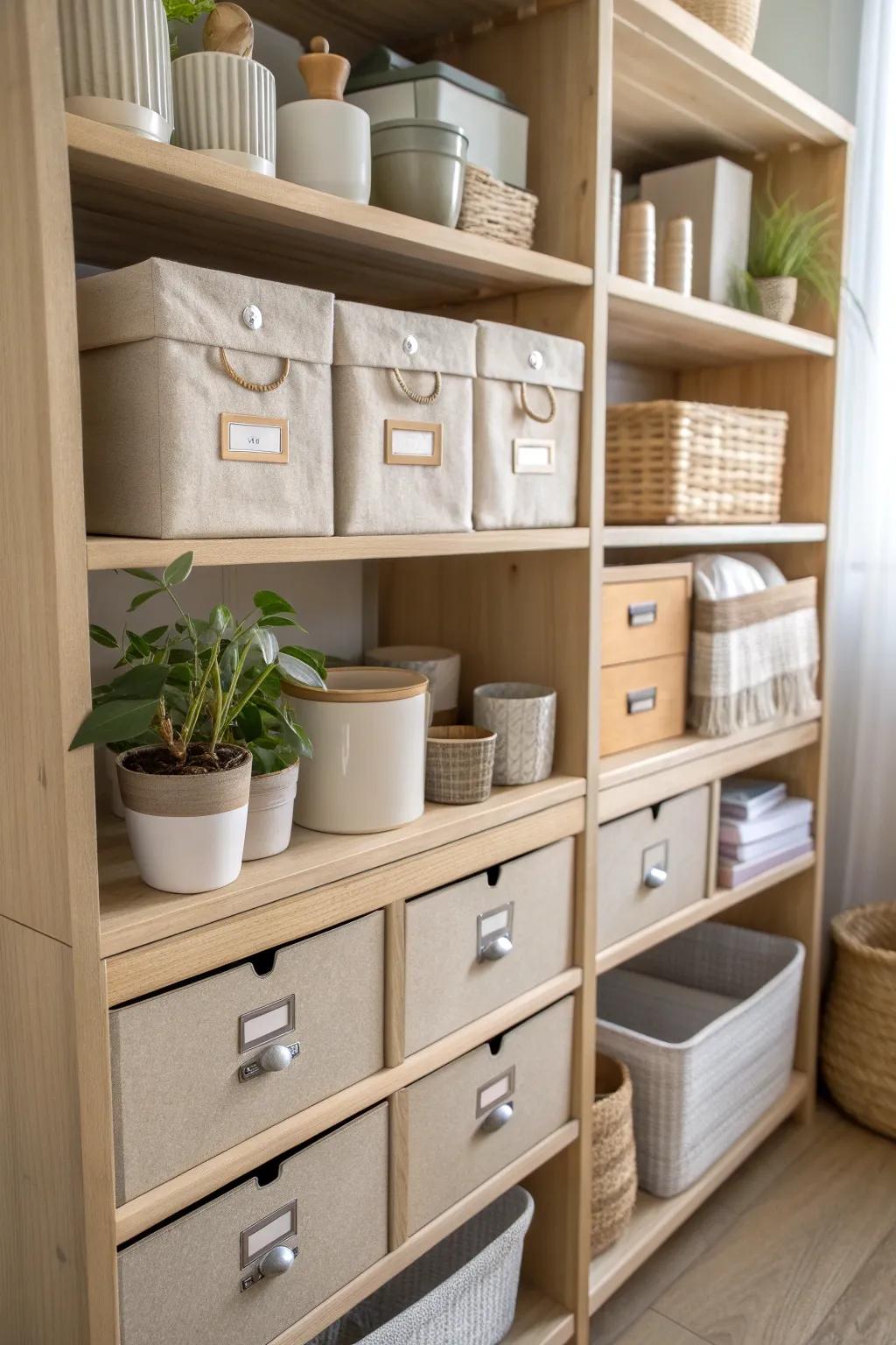 Stay on top of your game with labeled storage that makes finding things a snap. 🏷️✏️