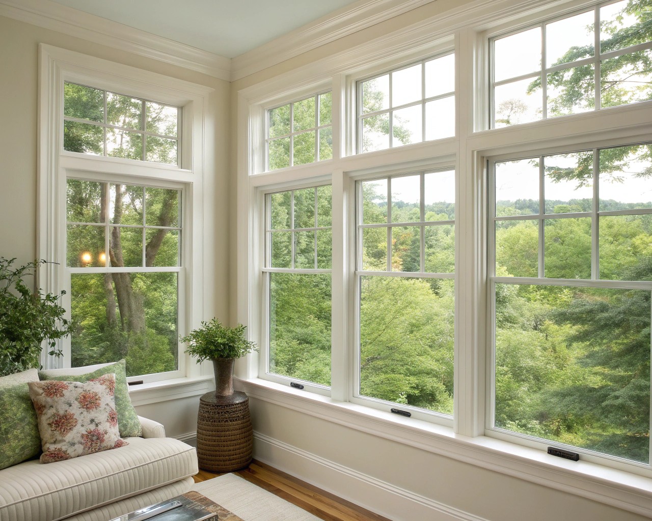 A view of nature through windows can significantly enhance emotional health.
