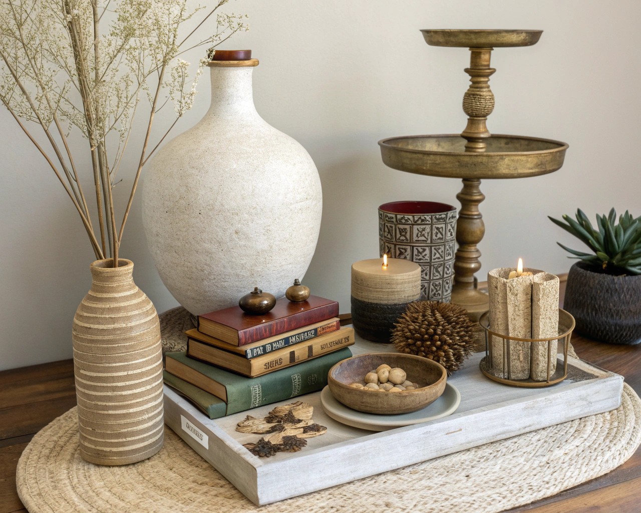 Achieve a balanced aesthetic by carefully balancing color and scale in your decor.