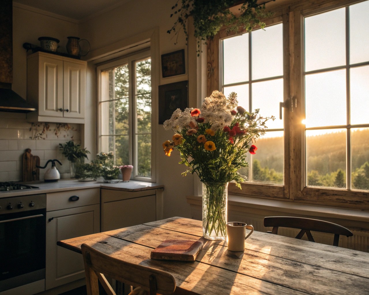 Capturing the gentle morning light to start your day naturally.