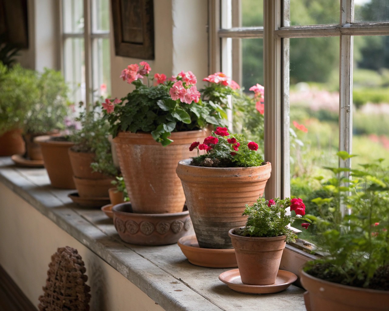 Creative ways to incorporate terracotta planters into living spaces for vibrant decor.