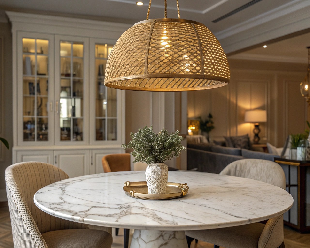 Layering materials and textures enriches spaces and enhances depth and interest.
