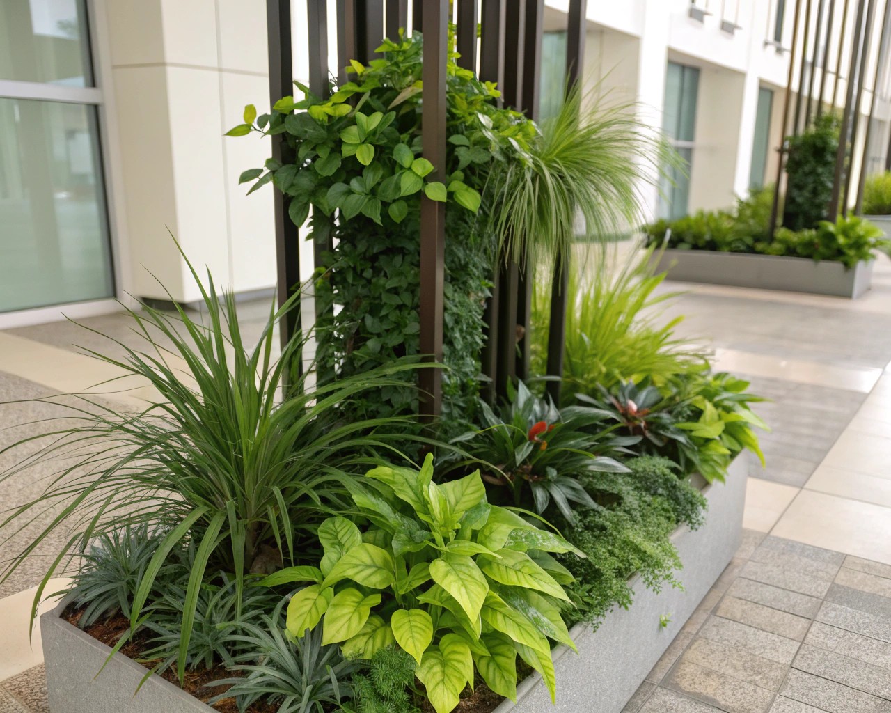 Layering plants effectively creates a three-dimensional garden experience.