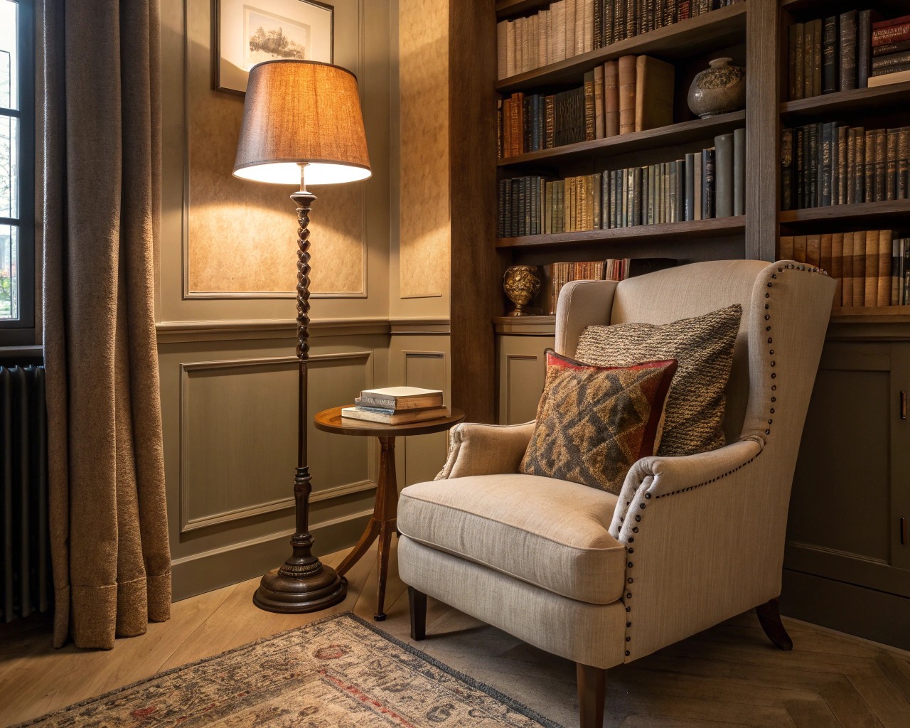 Lighting layers in a room enhancing its perception and mood.