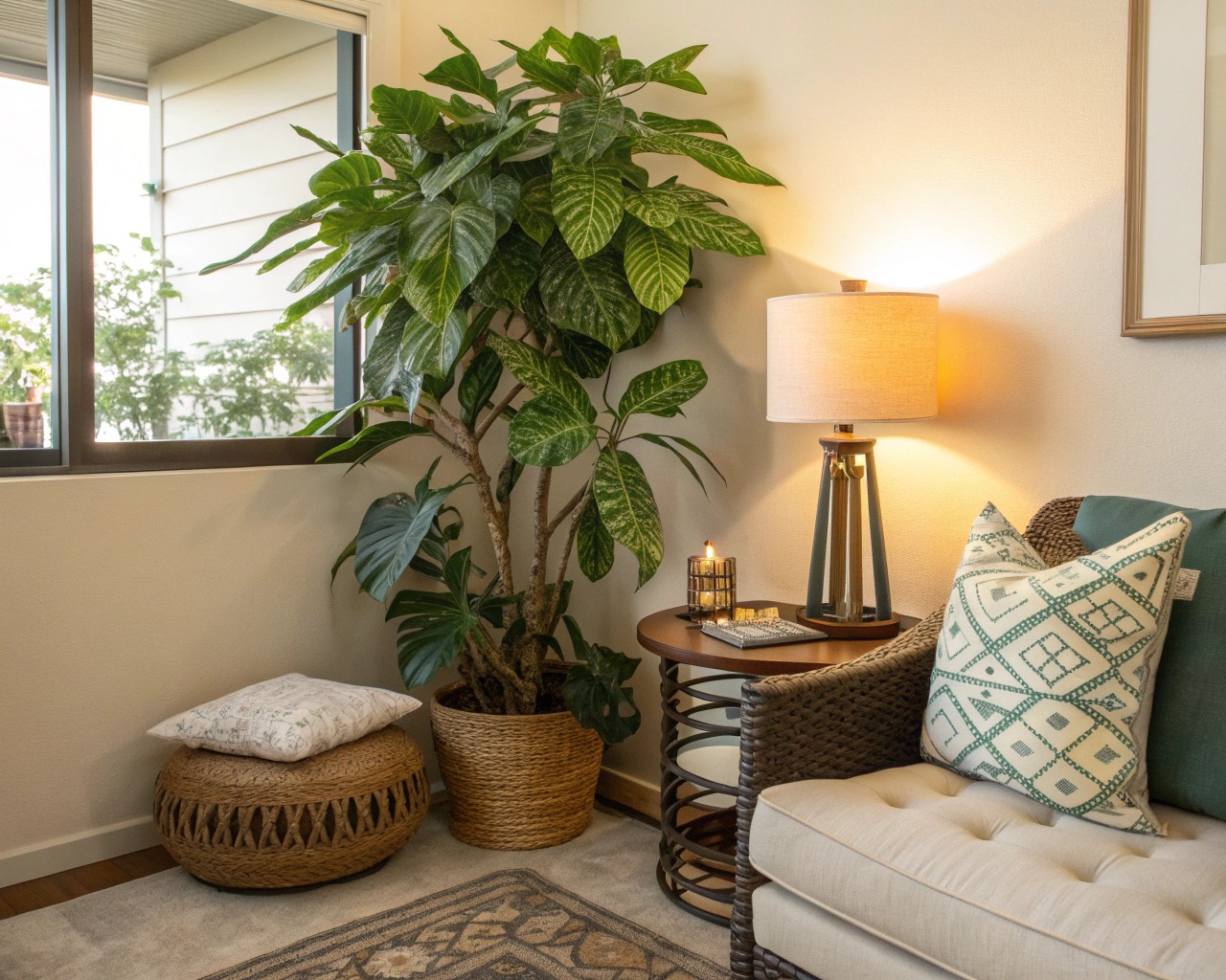 Strategic furniture arrangement enhancing room flow and usability.