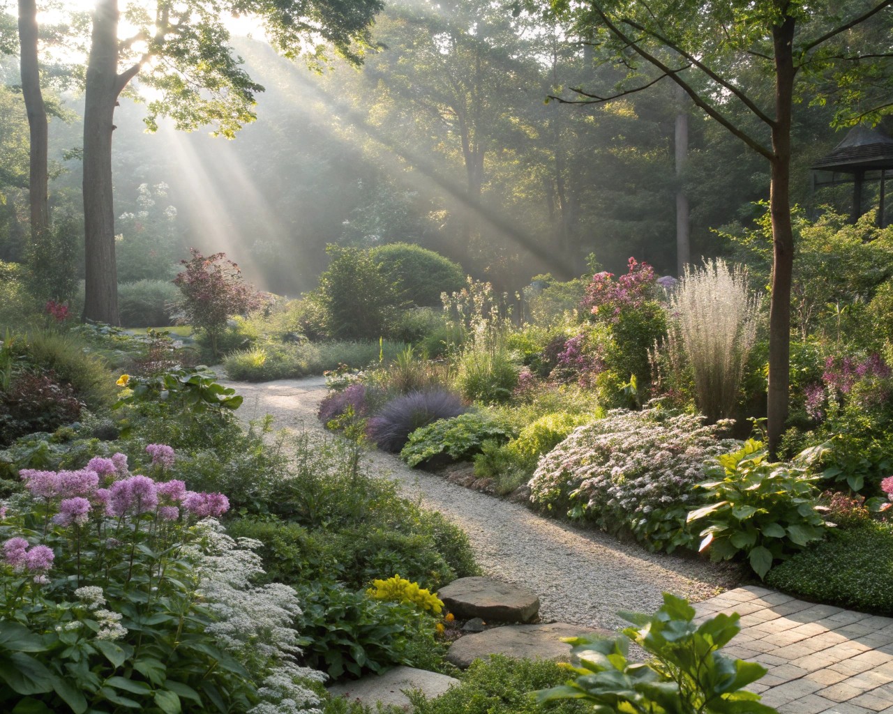 Understanding the balance between texture and depth in garden design.