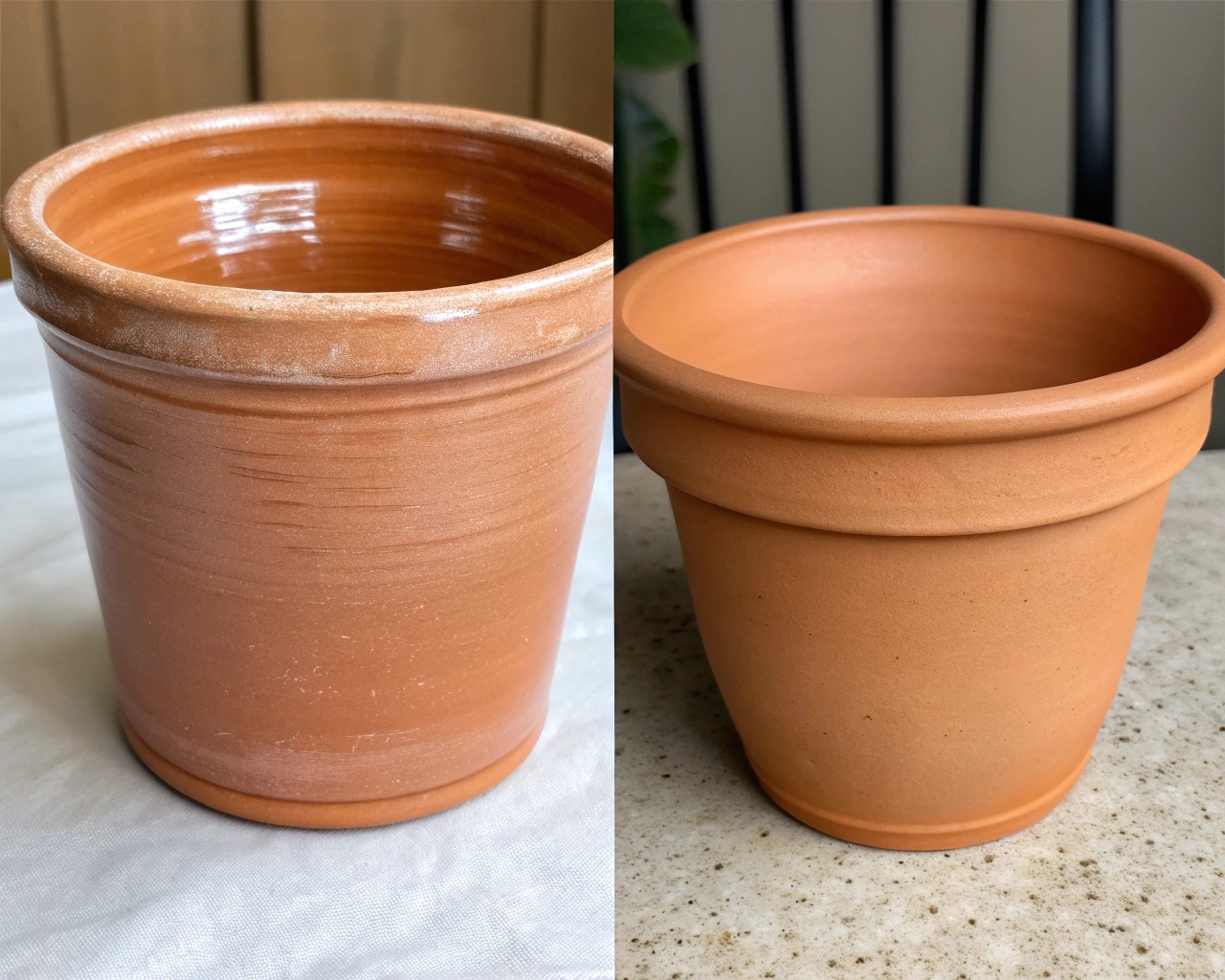 Various terracotta pot styles showcasing the unique properties that aid plant health.