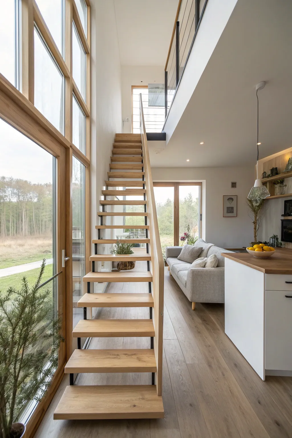 18+ Inspiring Small Space Stairs Design Ideas