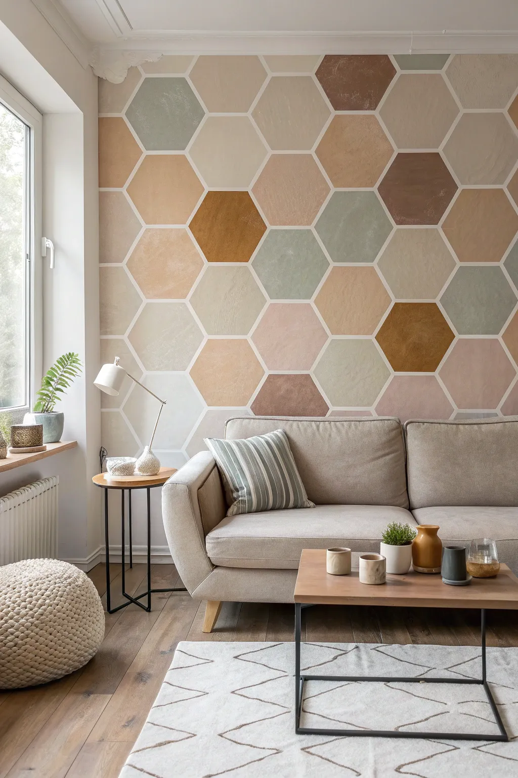 15+ Creative Living Room Wall Design Ideas