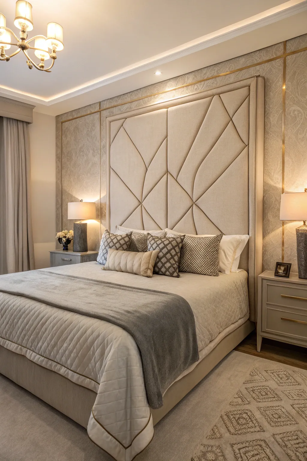 18+ Cozy Beige and Grey Bedroom Ideas