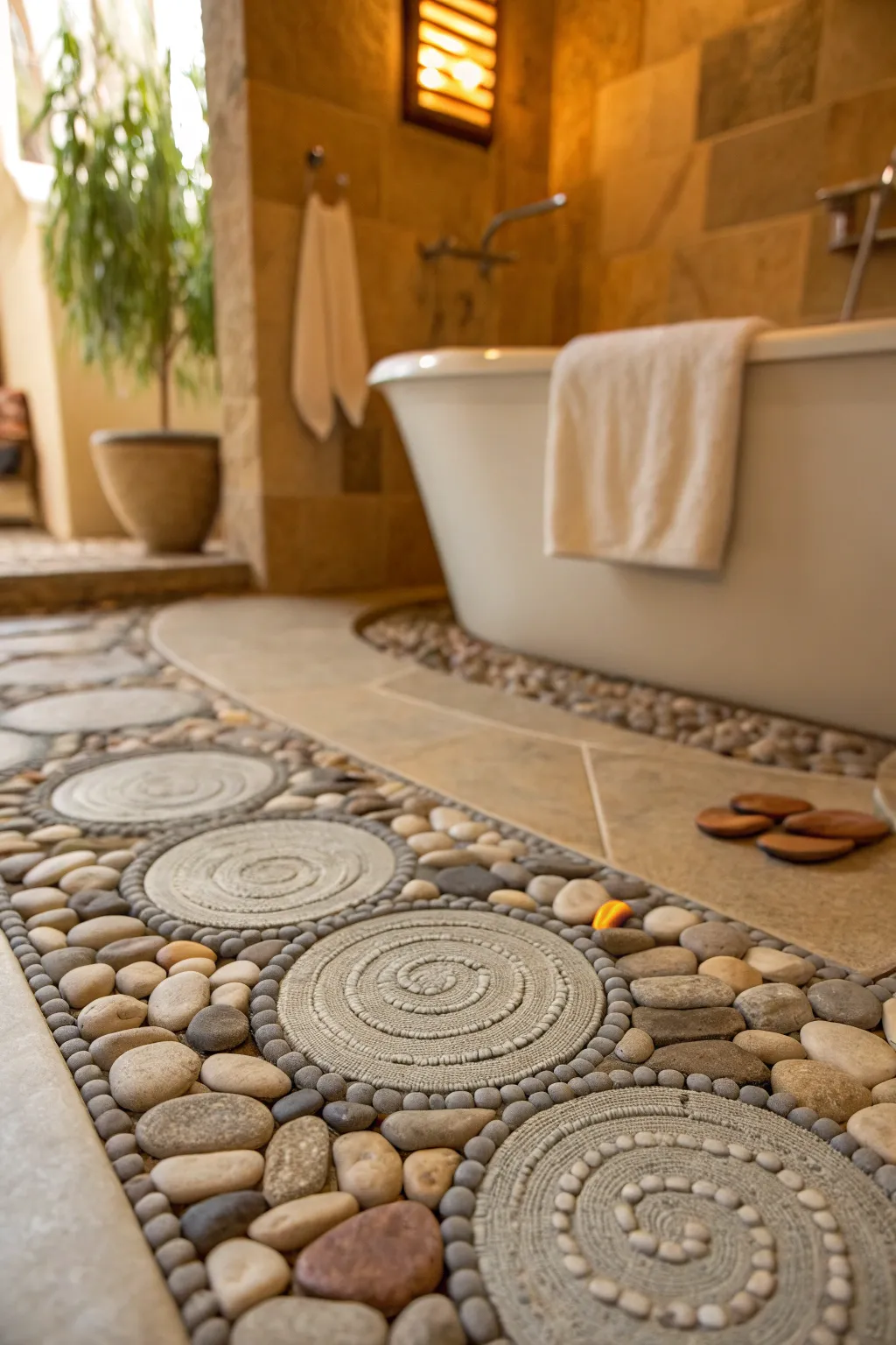 16+ Inspiring Pebble Shower Floor Ideas