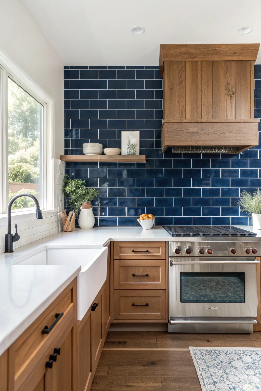 19+ Modern Blue Backsplash Ideas for Stylish Kitchens