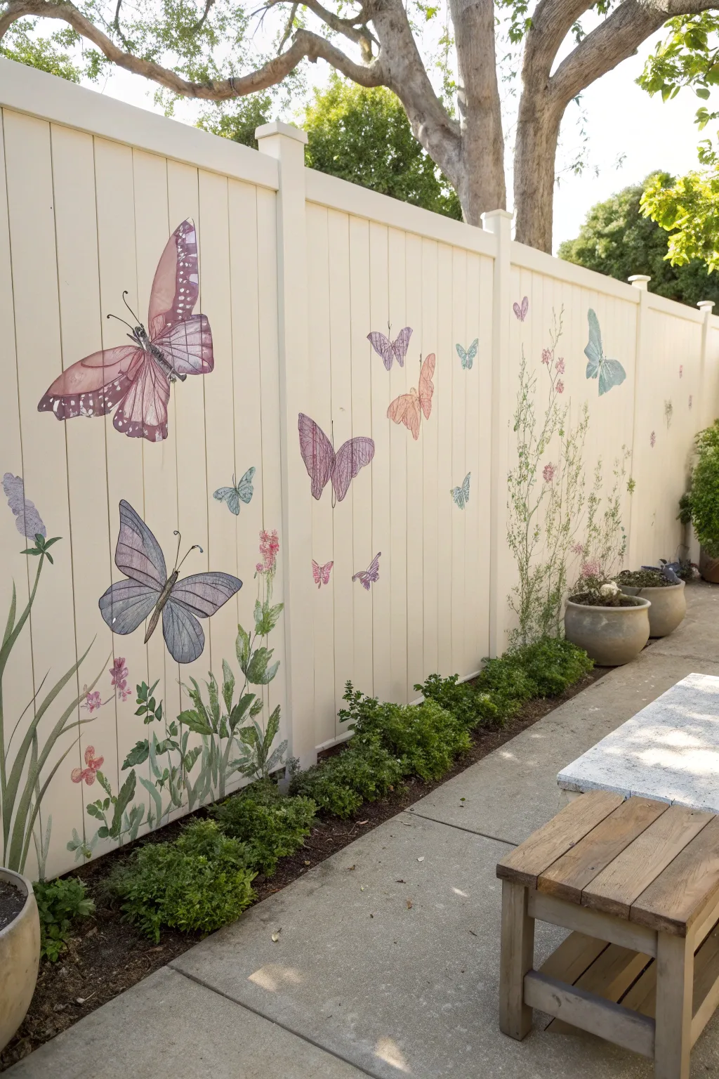 18+ Inspiring Fence Mural Ideas for Your Backyard