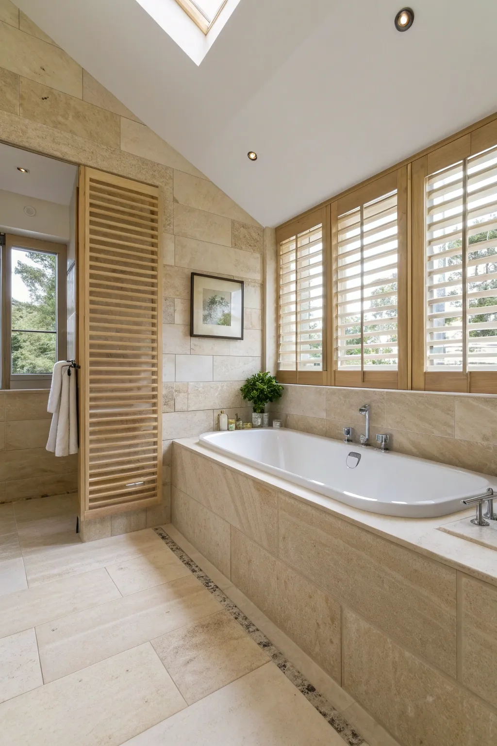 15+ Elegant Beige, Cream & White Bathroom Ideas