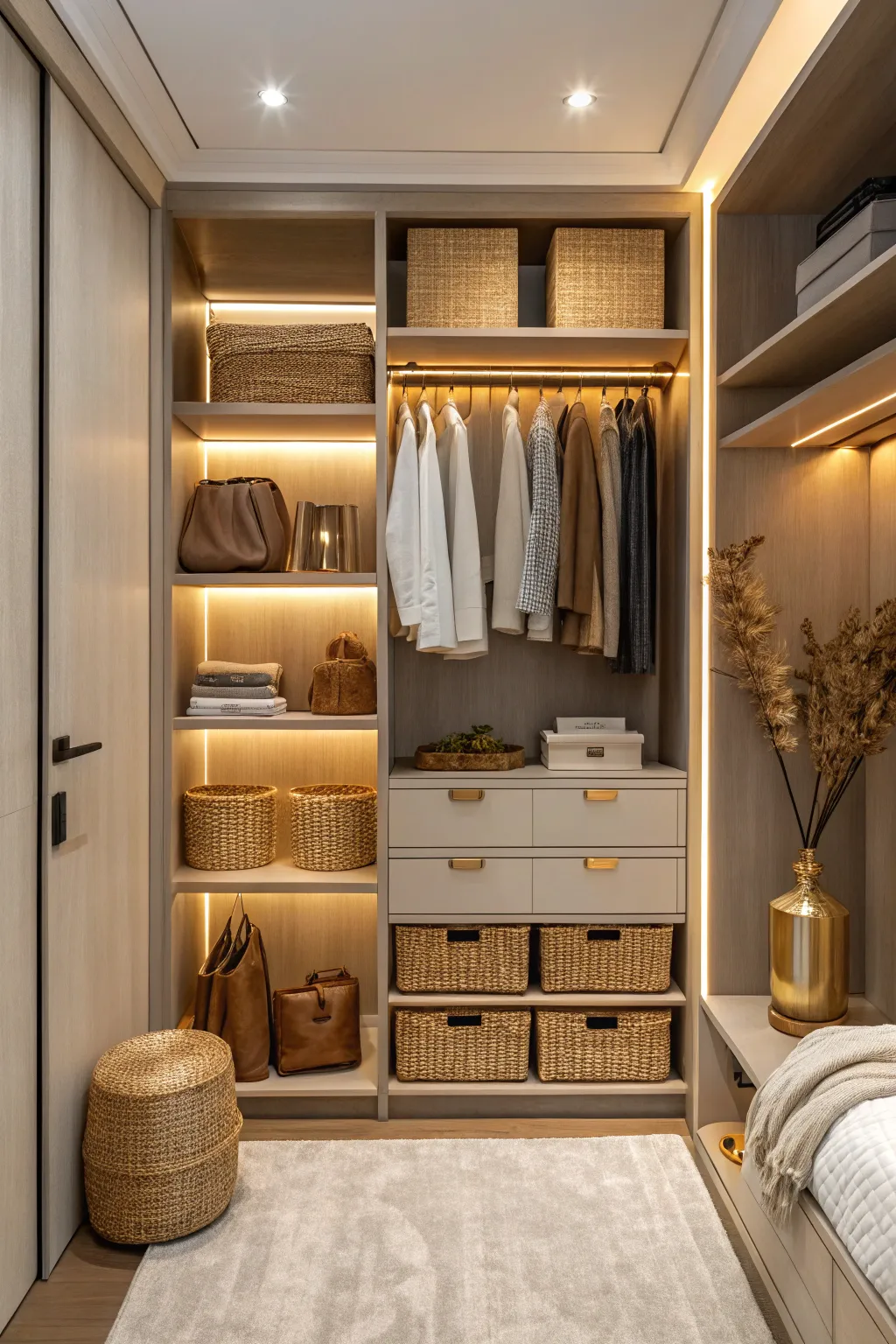 16+ Clever Ideas to Organise Deep Wardrobe Shelves