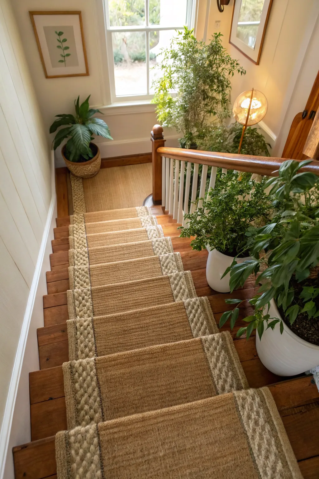 17+ Stylish Stair Runner Ideas with Landing
