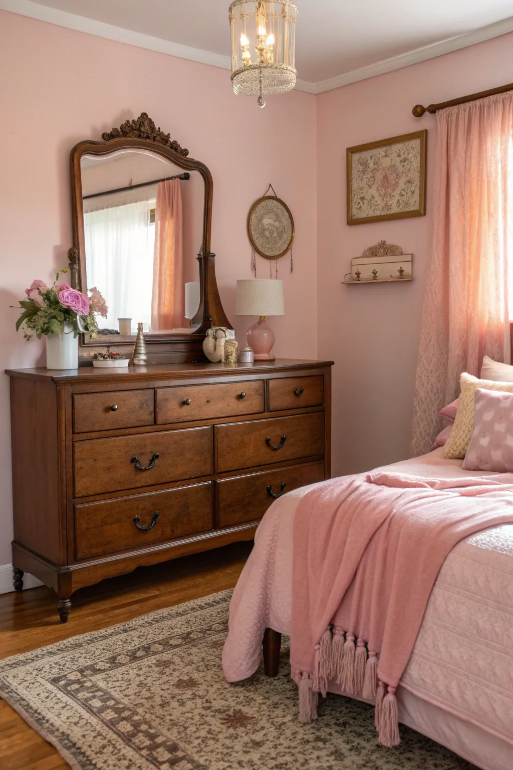 15+ Chic Pink and Brown Bedroom Ideas