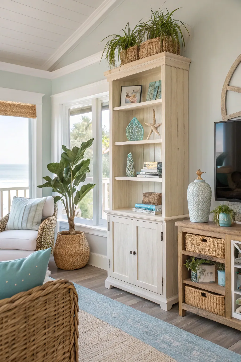 19+ Charming Small Beach House Living Room Ideas