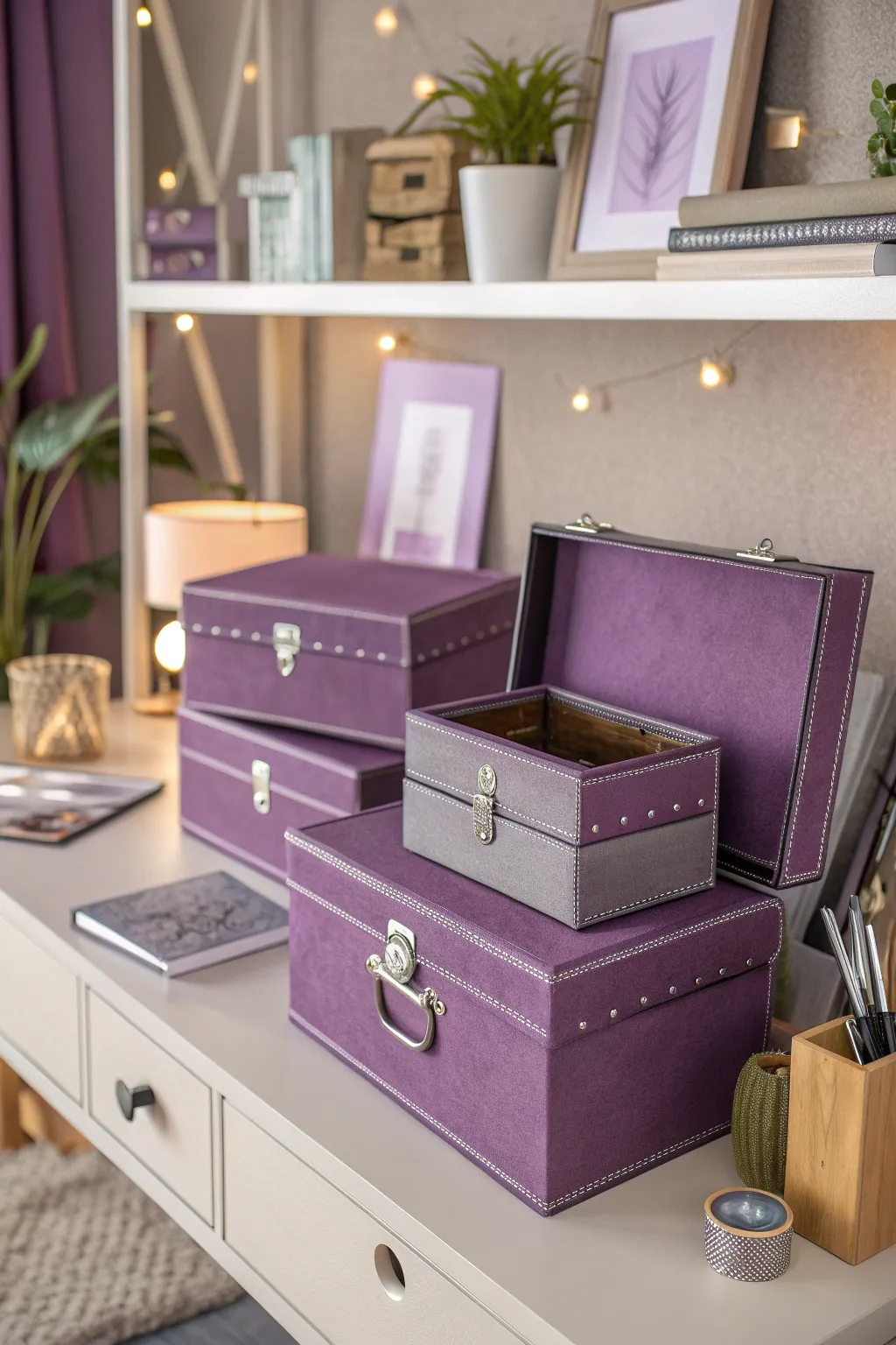 18+ Inspiring Purple Office Ideas for a Creative Space