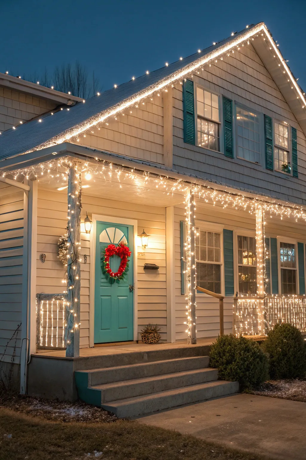 20+ Inspiring Ranch House Christmas Lights Ideas