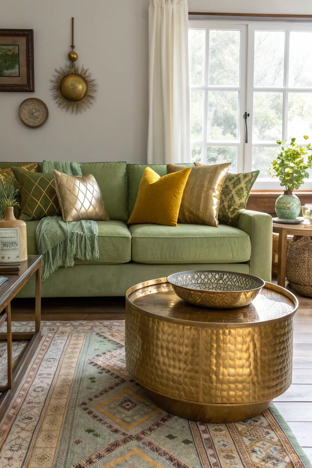 17+ Charming Rustic Sage Green Living Room Ideas