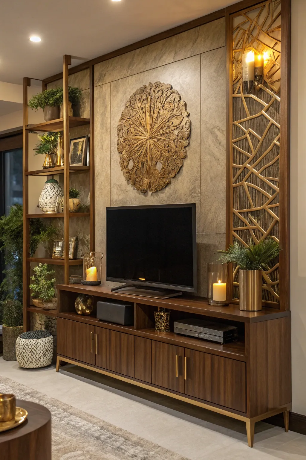 19+ Stylish TV Wall Shelf Ideas for Your Living Room