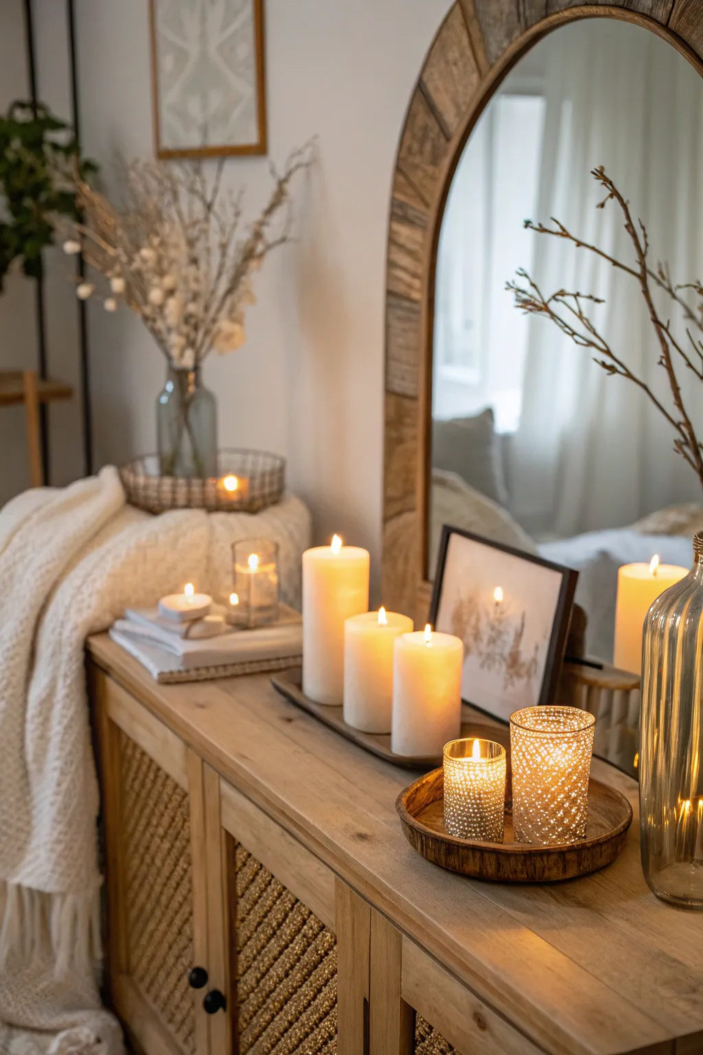 17+ Stylish Mirror Over Sideboard Ideas